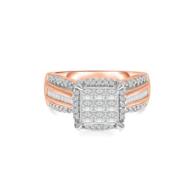 Composite Diamond Engagement Ring in 10K Rose Gold (1 ct. tw.)