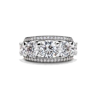 Lab Grown Diamond Multi-Row Anniversary Band in 14K White Gold (6 ct. tw.)