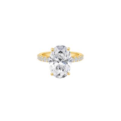 Lab Grown Diamond Oval Engagement Ring in 14K Yellow Gold (7 3/4 ct. tw.)