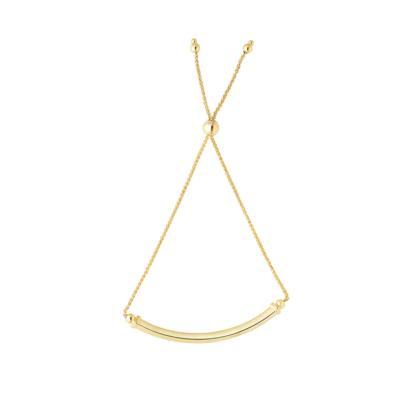Bar Bolo Bracelet in 14K Yellow Gold