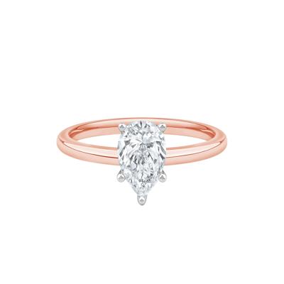 Diamond Pear-Shaped Solitaire Engagement Ring in 14K Rose Gold (1 ct.)