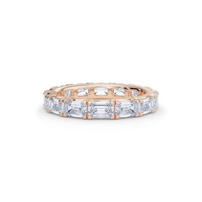 Emerald-Cut Lab Grown Diamond Eternity Band in 14K Rose Gold (3 7/8 ct. tw.)