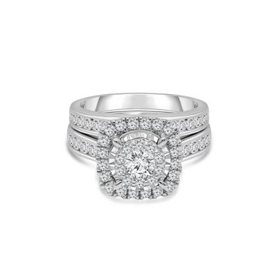Lab Grown Diamond Composite Center Engagement Set in 10K White Gold (2 ct. tw.)