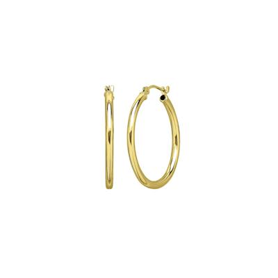 Polished Hoop Earrings in 14K Yellow Gold