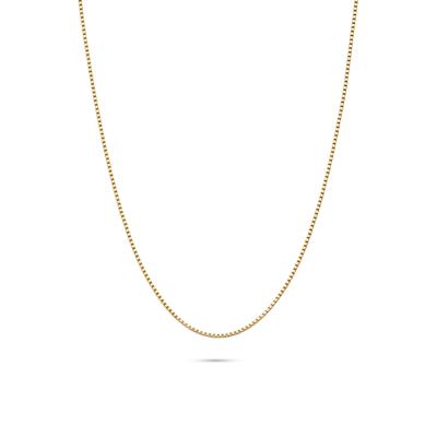 Box Chain in 14K Yellow Gold, 18"