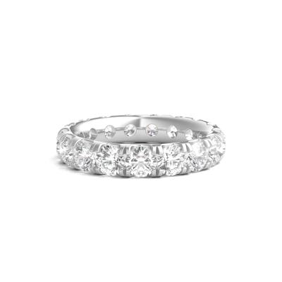 Lab Grown Round Diamond Eternity Band in 14K White Gold (4 ct. tw.)