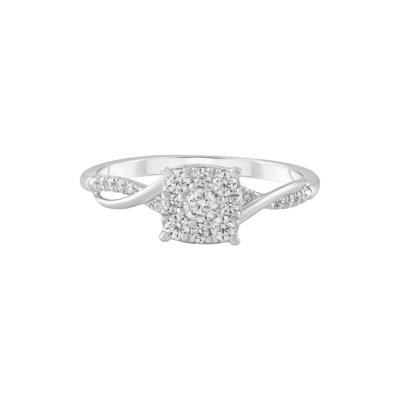 Diamond Composite Promise Ring in 10K White Gold (1/3 ct. tw.)
