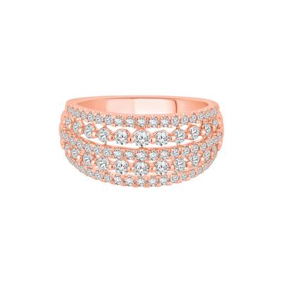 Diamond Five-Row Anniversary Band in 10K Rose Gold (1 ct. tw.)