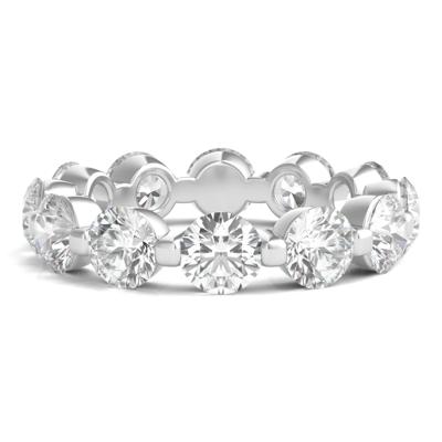 Round Brilliant-Cut Lab Grown Diamond Eternity Band in 14k White Gold (5 ct. tw.)