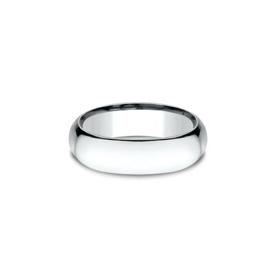 Wedding Band in 14K White Gold, 7MM