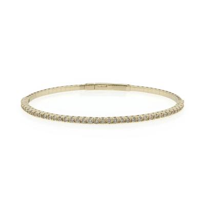 Diamond Flex Bangle in 10K Yellow Gold (1/2 ct. tw.)