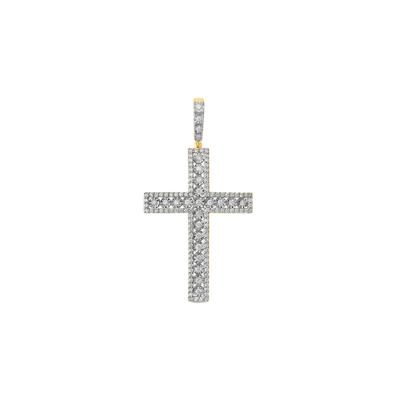 Cross Charm with Diamonds in 10K Yellow Gold (2 ct. tw.)