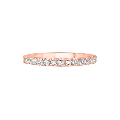 Lab Grown Diamond Anniversary Band in 14K Rose Gold (1/2 ct. tw.)