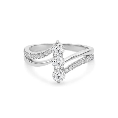Lab Grown Diamond Ring in 10K White Gold (3/4 ct. tw.)