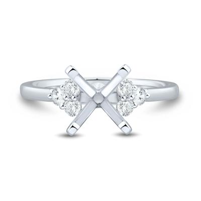 Lab Grown Diamond Semi-Mount Engagement Ring in 14K White Gold (1/4 ct. tw.) (Setting Only)