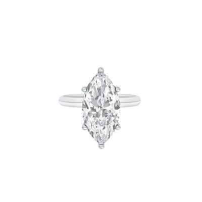 Lab Grown Diamond Marquise Solitaire Engagement Ring in Platinum (5 ct.)