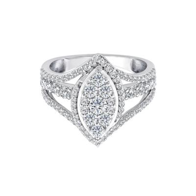 Diamond Composite Engagement Ring in 10K White Gold (1 1/2 ct. tw.)