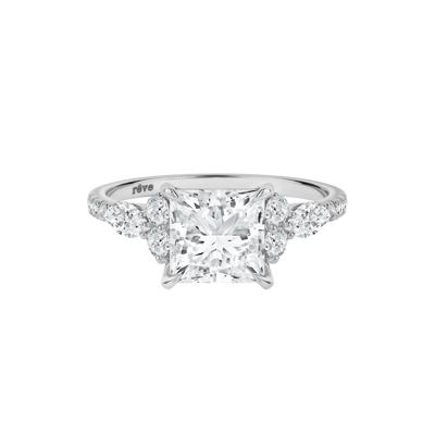 Sage Lab Grown Diamond Engagement Ring in 14K White Gold (3 3/4 ct. tw.)