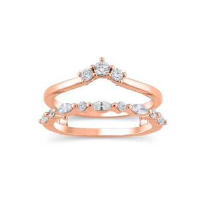 Lab Grown Diamond Ring Insert in 14K Rose Gold (1/2 ct. tw.)