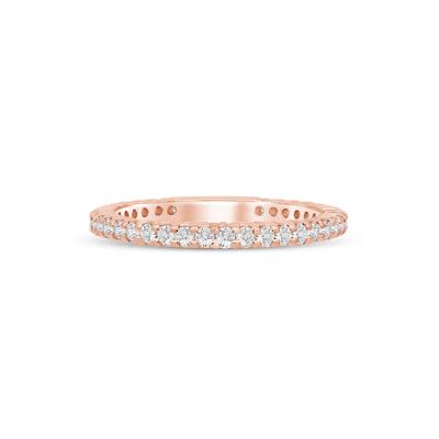 Round-Cut Sizeable Diamond Eternity Band in 14k Rose Gold (1/2 ct. tw.)