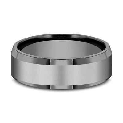 Men's Sandblast Finish Band in Tantalum, 7MM