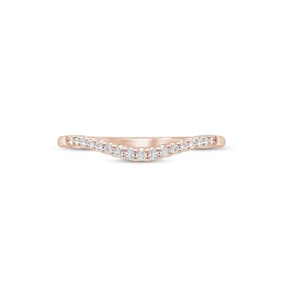 Diamond Contour Band in 14K Rose Gold (1/7 ct. tw.)