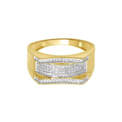 Men's 1/5 ct. tw. Diamond Ring in 10K Yellow Gold, 10.8MM