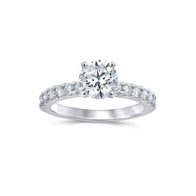 1/2 ct. tw. Diamond Semi-Mount Engagement Ring in Platinum (Setting Only)