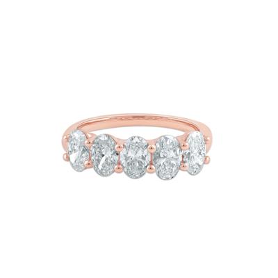 Lab Grown Diamond Anniversary Band in 14K Rose Gold (2 ct. tw.)