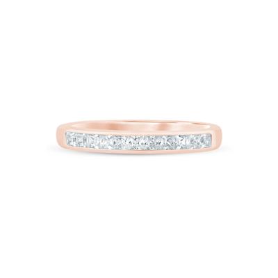 Princess-Cut Diamond Channel-Set Band in 14K Rose Gold (1/2 ct. tw.)