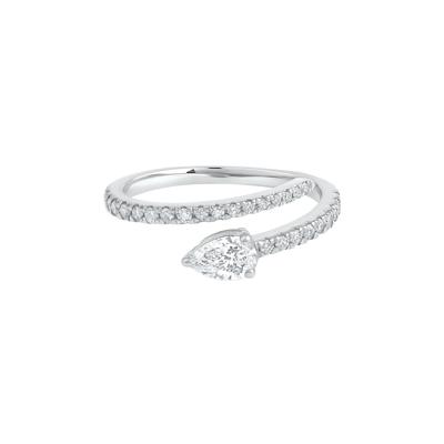 Kiki Lab Grown Diamond Wrap Wedding Band in 14K White Gold (5/8 ct. tw.)