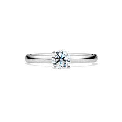 Diamond Round Brilliant Cut Solitaire Engagement Ring in 14K White Gold (1/2 ct.)