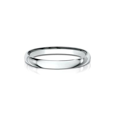 Wedding Band in 14K White Gold, 2MM