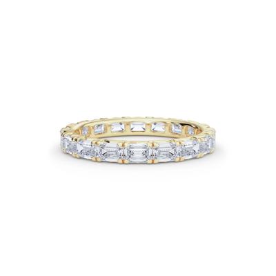 Lab Grown Emerald-Cut Diamond Eternity Band in 14K Yellow Gold (2 1/7 ct. tw.)