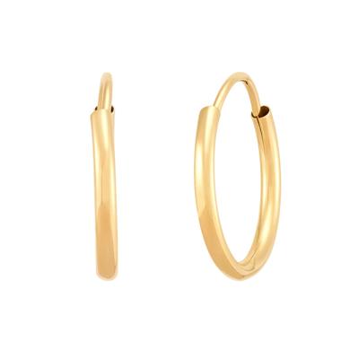 Hoop Earring in 14K Yellow Gold, 12MM