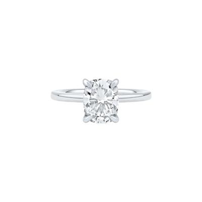Sutton Lab Grown Diamond  Elongated Cushion-Cut Engagement Ring in 14K White Gold (2 1/7 ct. tw.)
