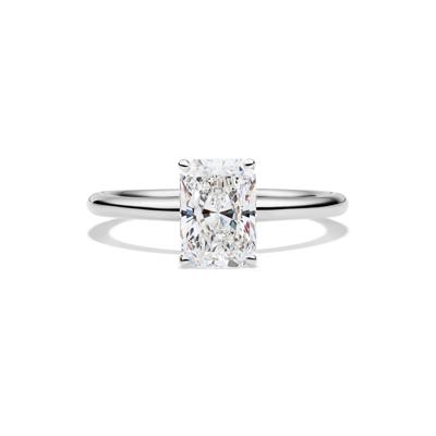 Lab Grown Diamond Radiant-Cut Solitaire Ring in Platinum (1 1/2 ct.)