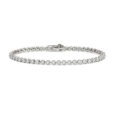 2 ct. tw. Diamond Tennis Bracelet in 10K White Gold