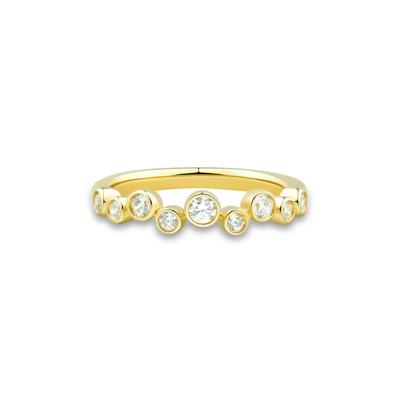 Lab Grown Diamond Bezel Scatter Band in 10K Yellow Gold (1/3 ct. tw.)