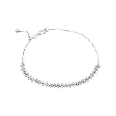 Diamond Chain Bracelet in 10K White Gold (1 ct. tw.)