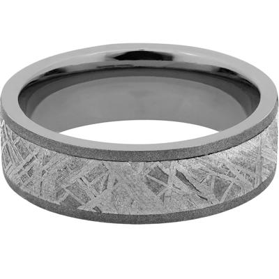 Men’s Meteorite Wedding Band in Titanium, 7mm
