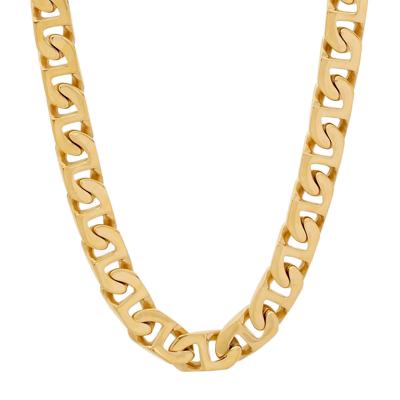 Mariner Link Chain in Yellow Ion-Plated Stainless Steel, 6.5MM, 24”