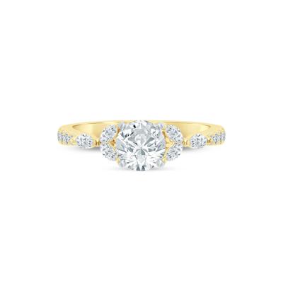 Diamond Semi-Mount Engagement Ring in 14K Yellow & White Gold (1/3 ct. tw.) (Setting Only)