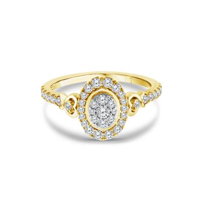 Diamond Composite Halo Ring in 10K Yellow Gold (1/2 ct. tw.)