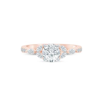 Diamond Semi-Mount Engagement Ring in 14K Rose & White Gold (1/3 ct. tw.) (Setting Only)