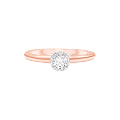 Diamond Solitaire Engagement Ring in 14K Rose Gold (1/4 ct. tw.)