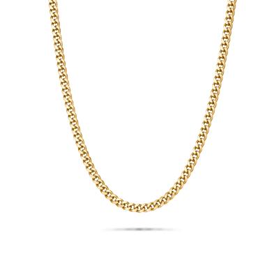 Miami Cuban Chain in 14K Yellow Gold, 3.5MM, 24”