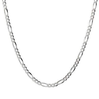 Figaro Chain in Sterling Silver, 20"