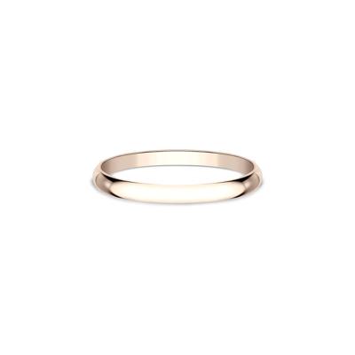 Thin Wedding Band in 14K Rose Gold, 1.2mm