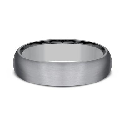 Men's Satin Finish Band in Tantalum, 6MM